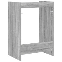 Produktbild för Tvättmaskinskabinet med lagring Grå Sonoma 67,5 x 48 x 97 cm