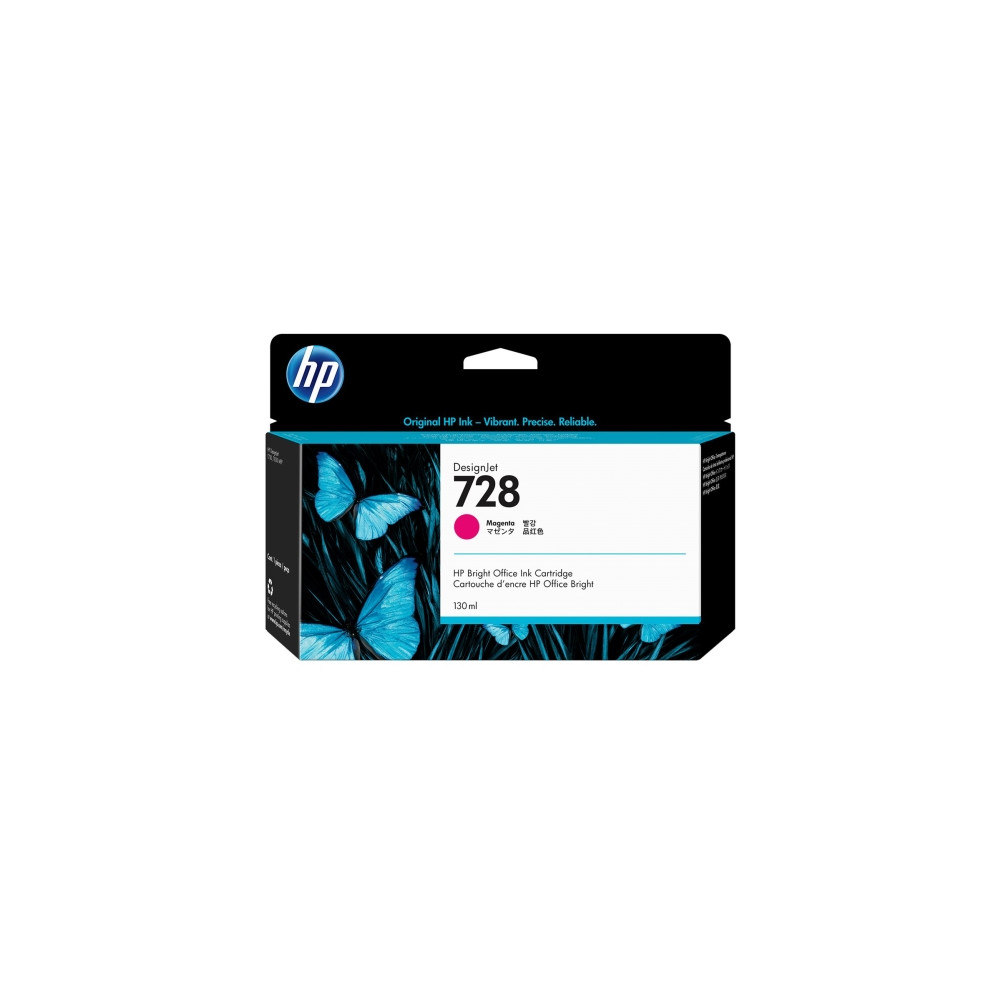 Produktbild för HP 728 - magenta - original - DesignJet - bläckpatron