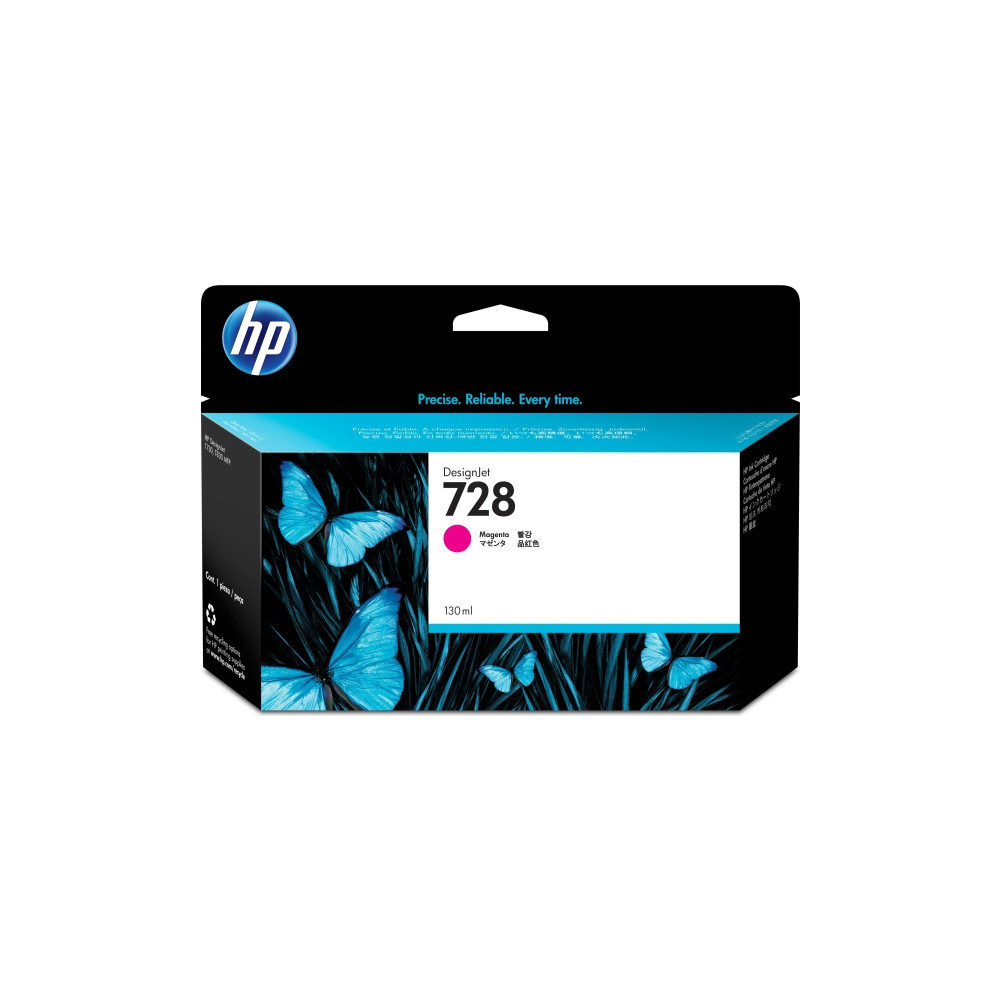 Produktbild för HP 728 - magenta - original - DesignJet - bläckpatron