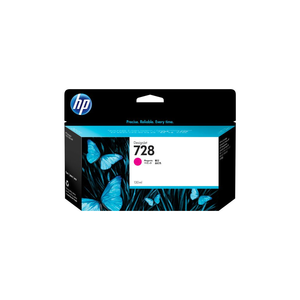 Produktbild för HP 728 - magenta - original - DesignJet - bläckpatron