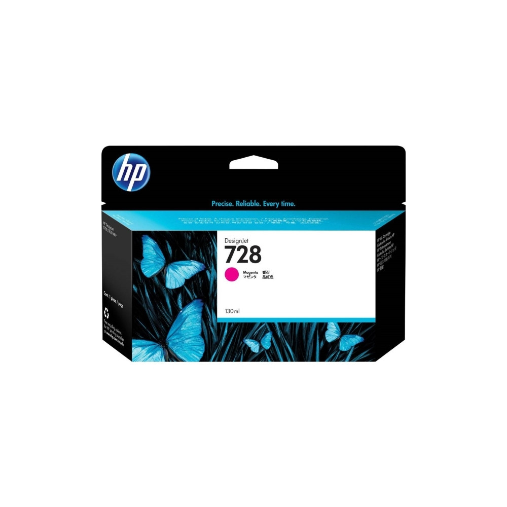 Produktbild för HP 728 - magenta - original - DesignJet - bläckpatron