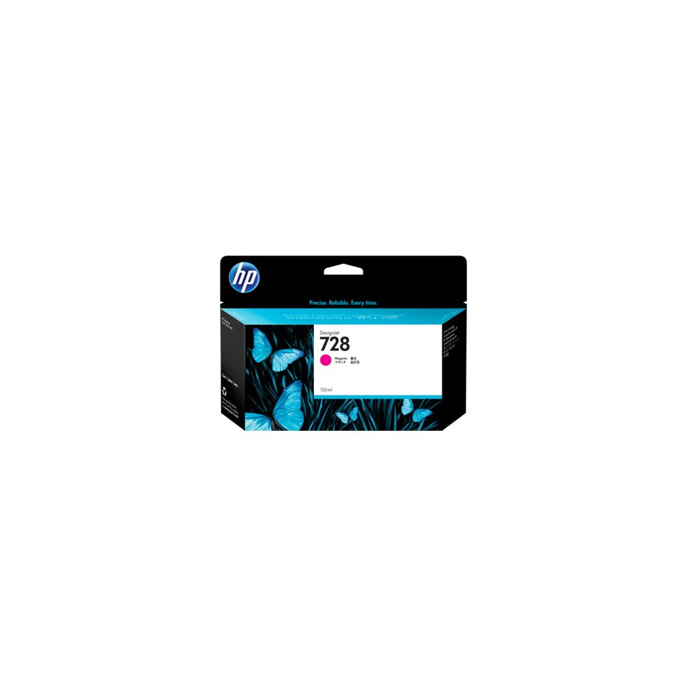 Produktbild för HP 728 - magenta - original - DesignJet - bläckpatron