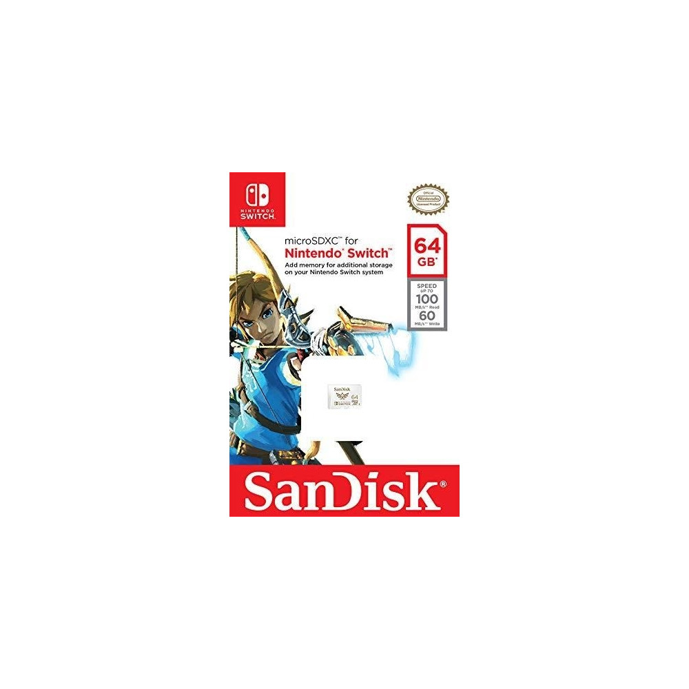 Produktbild för SanDisk Nintendo Switch - flash-minneskort - 64 GB - mikroSDXC UHS-I