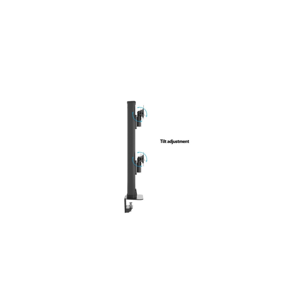Produktbild för Multibrackets M VESA Desktopmount HD Dual monteringssats - för 2 välvda LCD-skärmar - svart