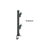 Produktbild för Multibrackets M VESA Desktopmount HD Dual monteringssats - för 2 välvda LCD-skärmar - svart
