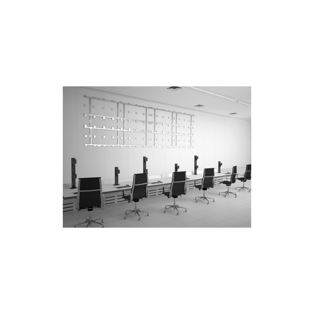 Produktbild för Multibrackets M VESA Desktopmount HD Dual monteringssats - för 2 välvda LCD-skärmar - svart