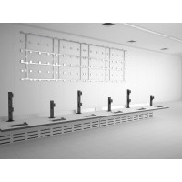 Produktbild för Multibrackets M VESA Desktopmount HD Dual monteringssats - för 2 välvda LCD-skärmar - svart