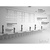 Produktbild för Multibrackets M VESA Desktopmount HD Dual monteringssats - för 2 välvda LCD-skärmar - svart