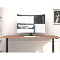 Produktbild för Multibrackets M VESA Desktopmount HD Dual monteringssats - för 2 välvda LCD-skärmar - svart