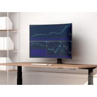Produktbild för Multibrackets M VESA Desktopmount HD Dual monteringssats - för 2 välvda LCD-skärmar - svart
