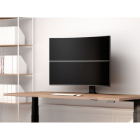 Produktbild för Multibrackets M VESA Desktopmount HD Dual monteringssats - för 2 välvda LCD-skärmar - svart