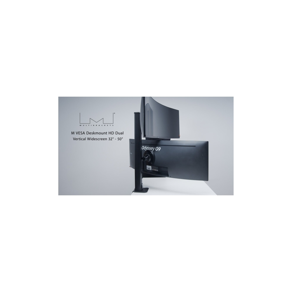 Produktbild för Multibrackets M VESA Desktopmount HD Dual monteringssats - för 2 välvda LCD-skärmar - svart