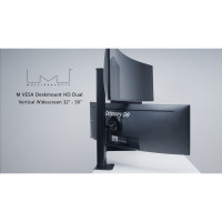Produktbild för Multibrackets M VESA Desktopmount HD Dual monteringssats - för 2 välvda LCD-skärmar - svart