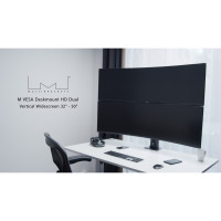 Produktbild för Multibrackets M VESA Desktopmount HD Dual monteringssats - för 2 välvda LCD-skärmar - svart