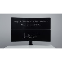 Produktbild för Multibrackets M VESA Desktopmount HD Dual monteringssats - för 2 välvda LCD-skärmar - svart