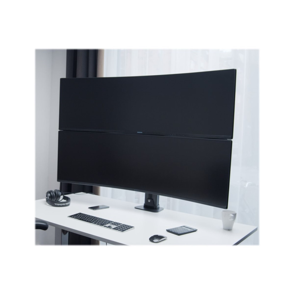 Produktbild för Multibrackets M VESA Desktopmount HD Dual monteringssats - för 2 välvda LCD-skärmar - svart