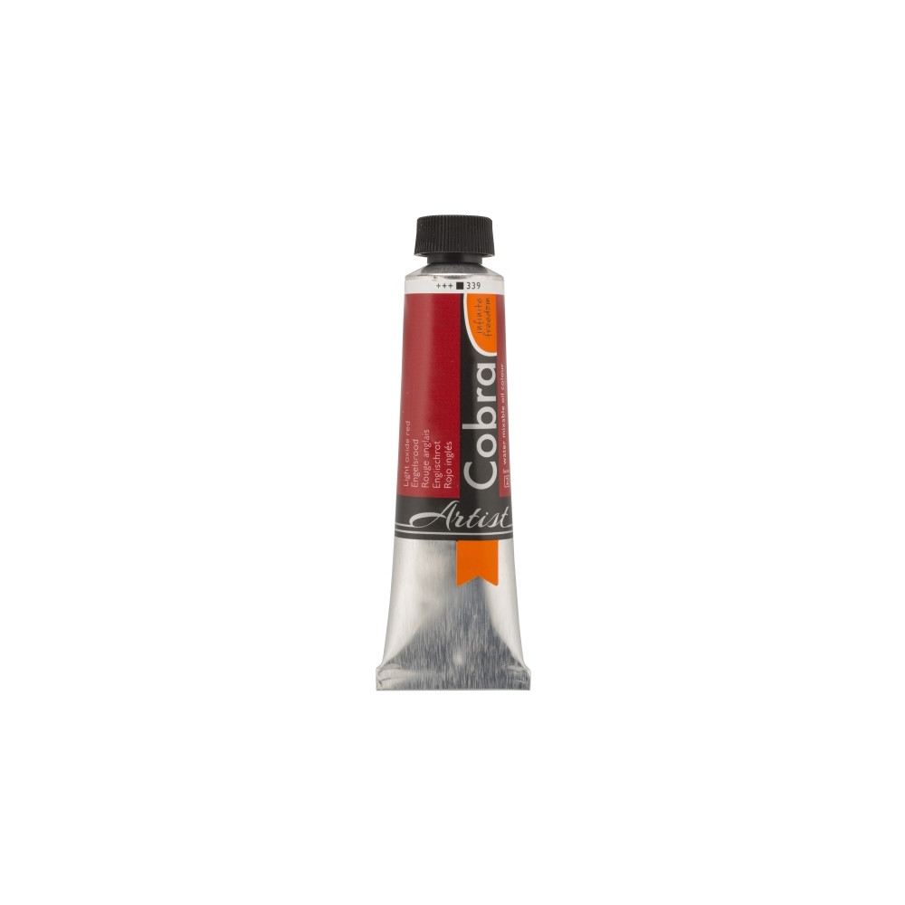 Produktbild för Cobra Artist Water-Mixable Oil Colour Tube Light Oxide Red 3...
