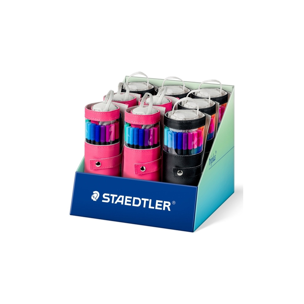 Produktbild för Fineliner STAEDTLER Triplus med pennfodral 0,3 mm, 20 st. bl...