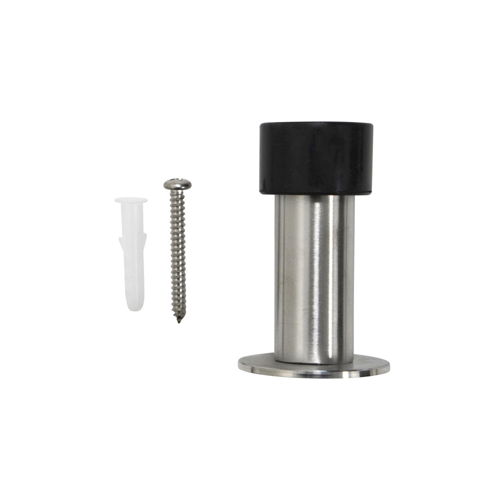 Produktbild för Home&gtit® dörrstopp för vägg eller golv Ø4,8 x 7,5 cm borst...