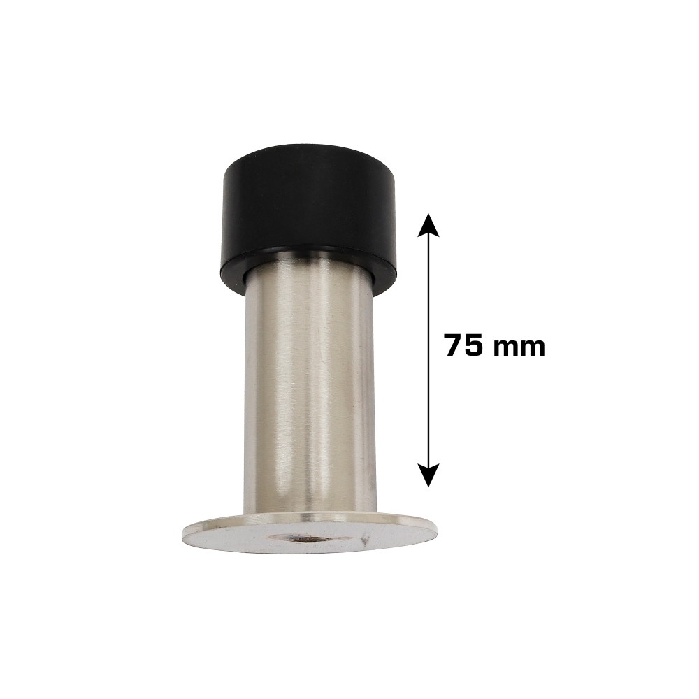 Produktbild för Home&gtit® dörrstopp för vägg eller golv Ø4,8 x 7,5 cm borst...
