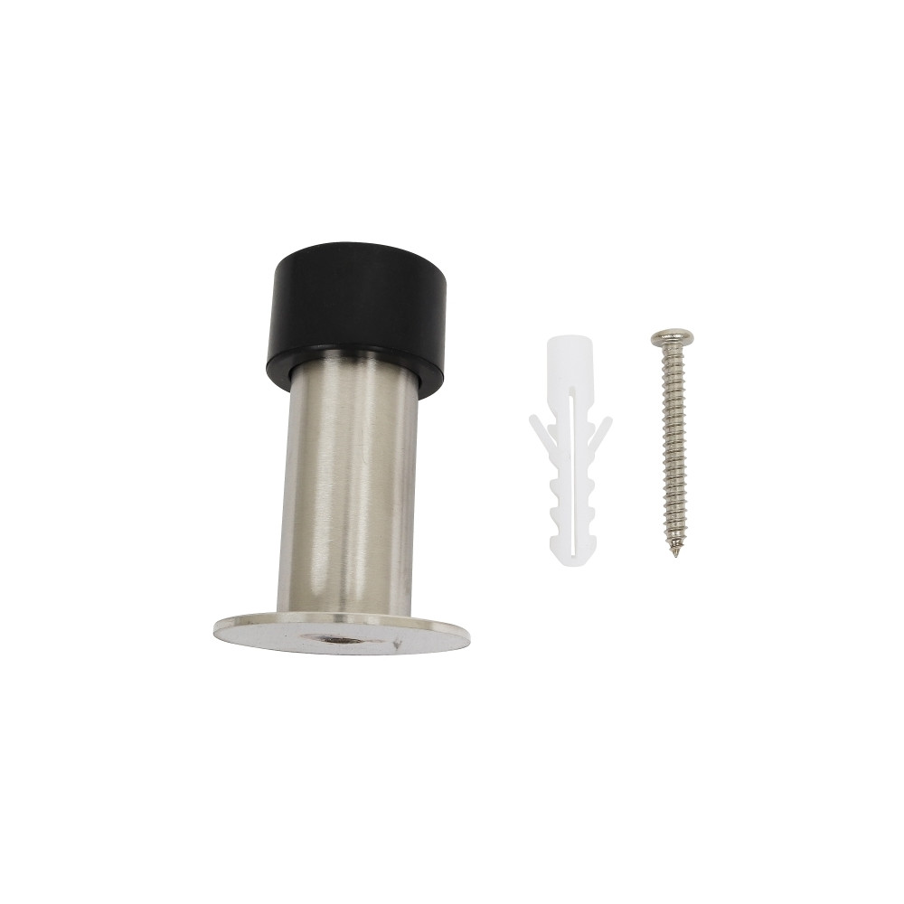 Produktbild för Home&gtit® dörrstopp för vägg eller golv Ø4,8 x 7,5 cm borst...