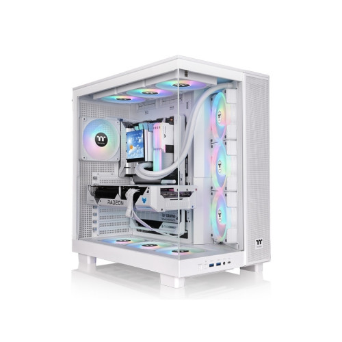 Thermaltake View 380 XL TG ARGB, Midi Tower, PC, Vit, ATX, m... - Datorchassin & Tillbehör