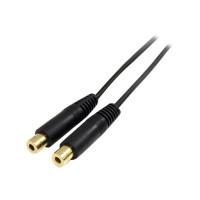 Produktbild för StarTech.com 6 in. 3.5mm Audio Splitter Cable - Stereo Splitter Cable - Gold Terminals - 3.5mm Male to 2x 3.5mm Female - Headphone Splitter (MUY1MFF) - ljudsplitter - 15.2 cm