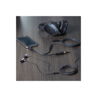 Produktbild för StarTech.com 6 in. 3.5mm Audio Splitter Cable - Stereo Splitter Cable - Gold Terminals - 3.5mm Male to 2x 3.5mm Female - Headphone Splitter (MUY1MFF) - ljudsplitter - 15.2 cm
