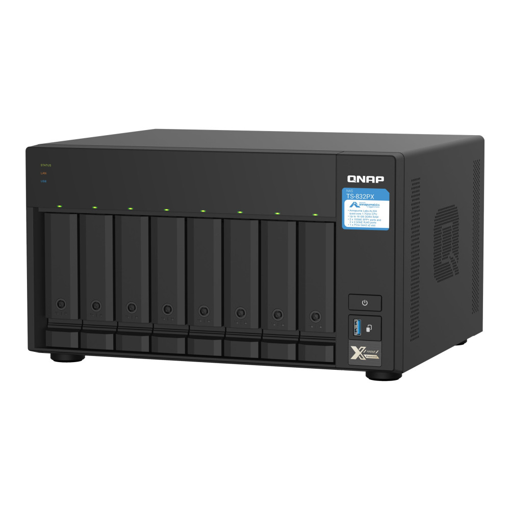 Produktbild för QNAP TS-832PX-4G - NAS-server