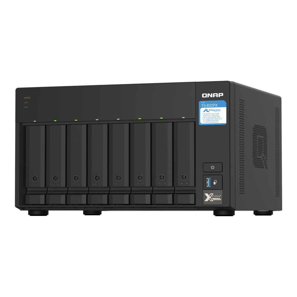 Produktbild för QNAP TS-832PX-4G - NAS-server