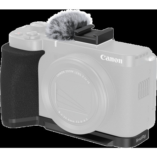 SMALLRIG SmallRig 5808 L-Shaped Mount Plate with Handle for Canon PowerShot V1 (Black)