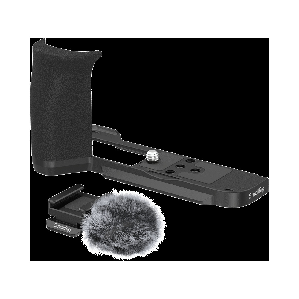 Produktbild för SmallRig 5808 L-Shaped Mount Plate with Handle for Canon PowerShot V1 (Black)