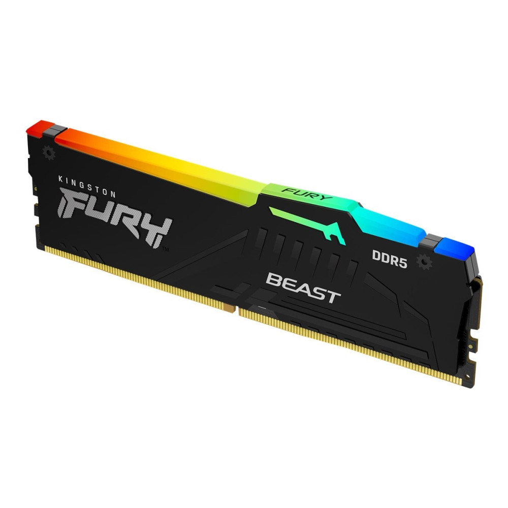 Produktbild för Kingston FURY Beast RGB - DDR5 - modul - 16 GB - DIMM 288-pin - 6000 MHz / PC5-48000 - ej buffrad