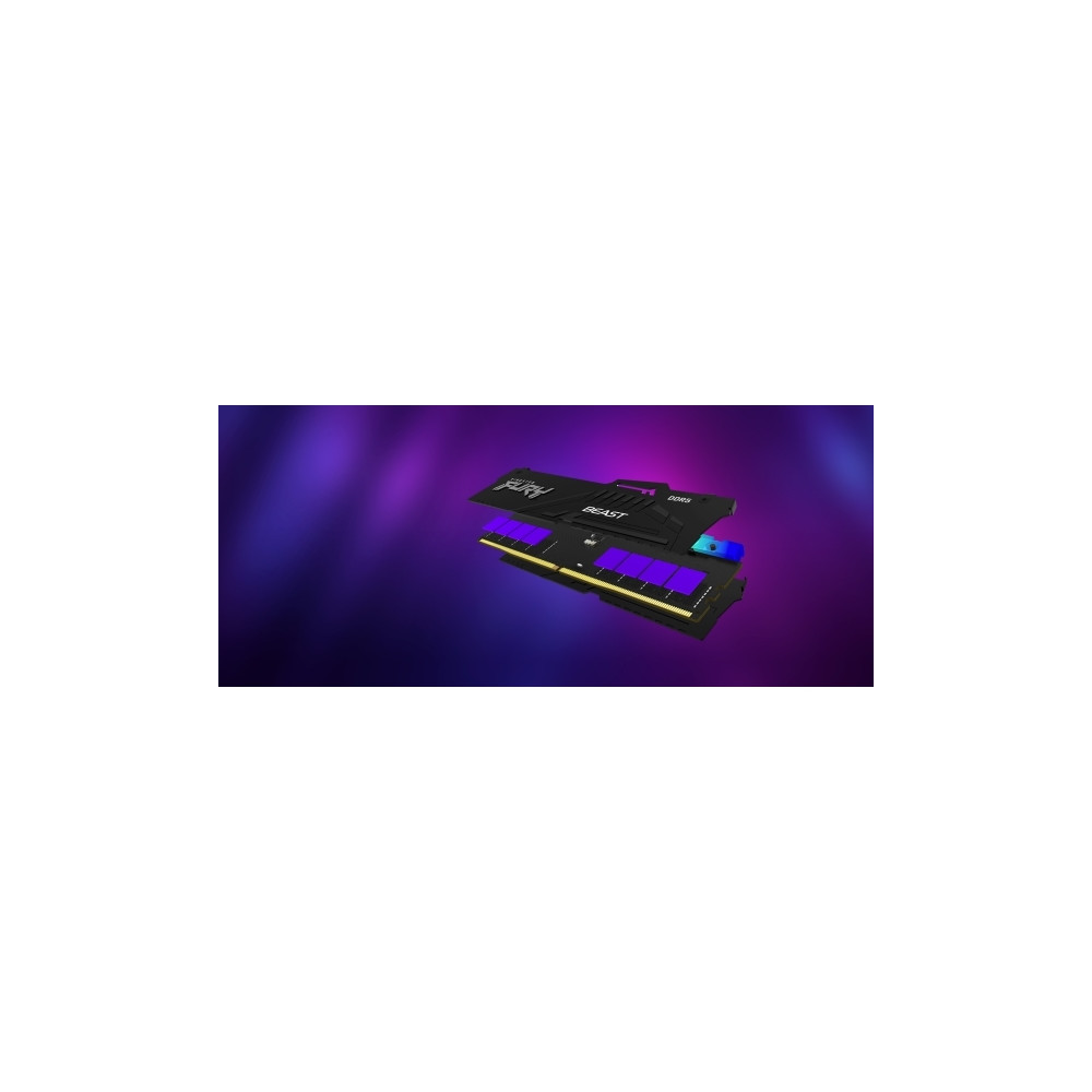 Produktbild för Kingston FURY Beast RGB - DDR5 - modul - 16 GB - DIMM 288-pin - 6000 MHz / PC5-48000 - ej buffrad