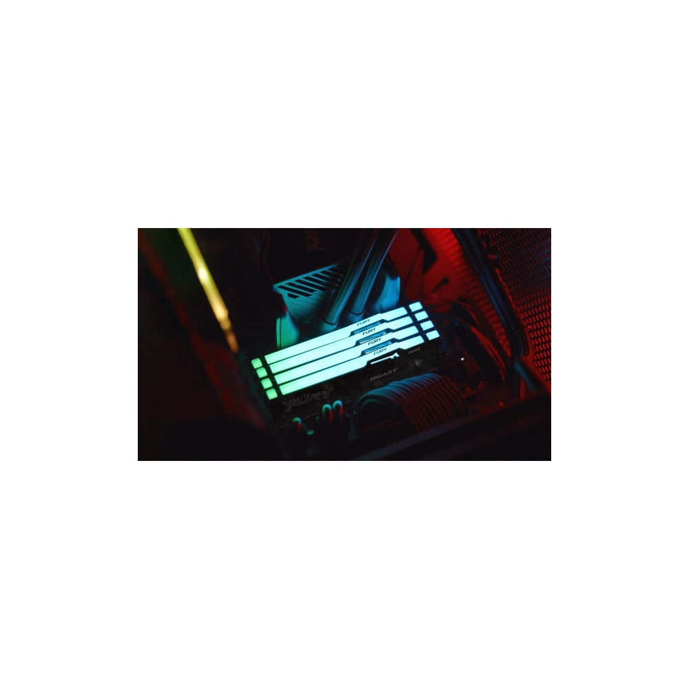 Produktbild för Kingston FURY Beast RGB - DDR5 - modul - 16 GB - DIMM 288-pin - 6000 MHz / PC5-48000 - ej buffrad