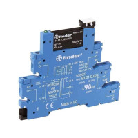 Produktbild för FINDER kompakt relä 14 mm, Solid State (SSR) 24V DC, skruvpl...