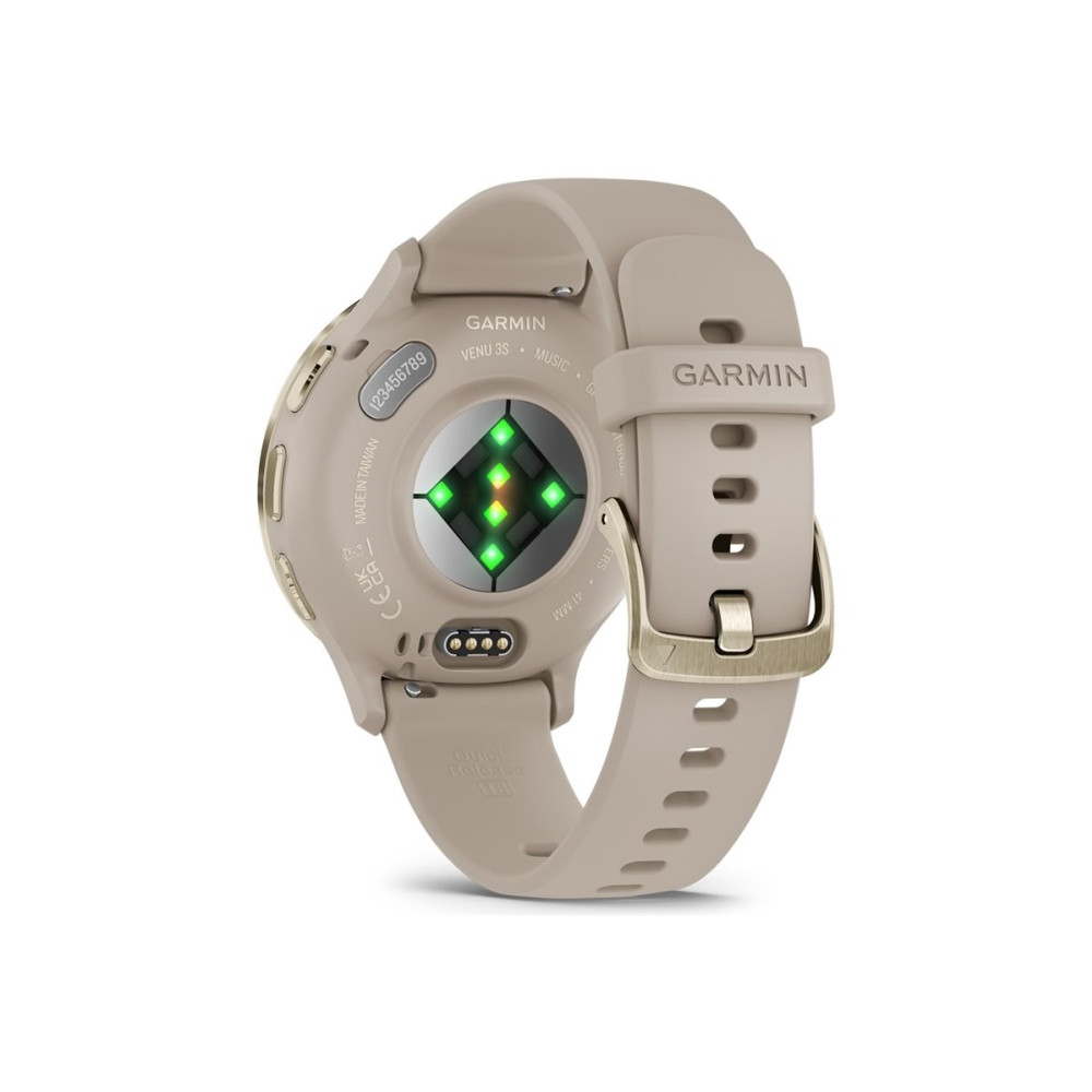 Produktbild för Garmin Venu 3S - french gray - smart klocka med band - 8 GB