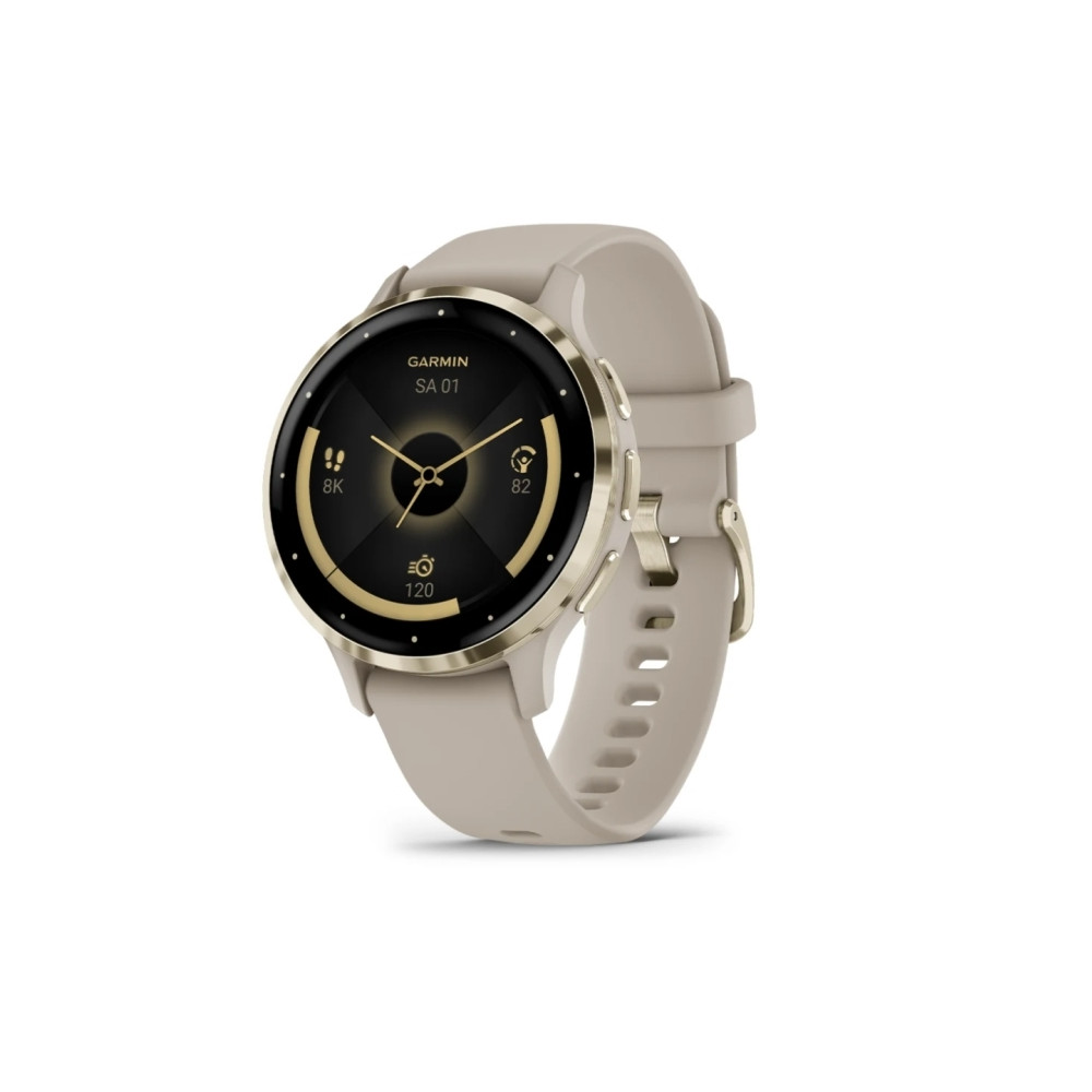 Produktbild för Garmin Venu 3S - french gray - smart klocka med band - 8 GB