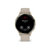 Produktbild för Garmin Venu 3S - french gray - smart klocka med band - 8 GB