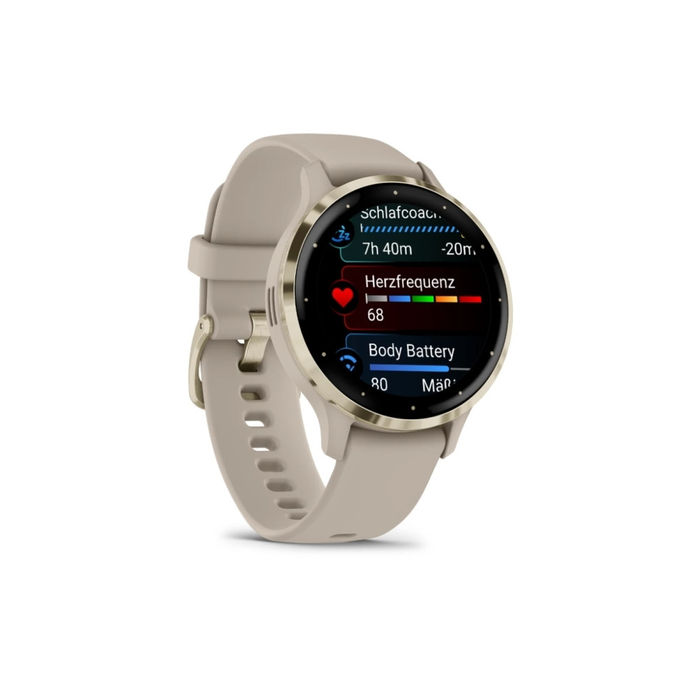 Produktbild för Garmin Venu 3S - french gray - smart klocka med band - 8 GB