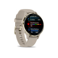 Produktbild för Garmin Venu 3S - french gray - smart klocka med band - 8 GB