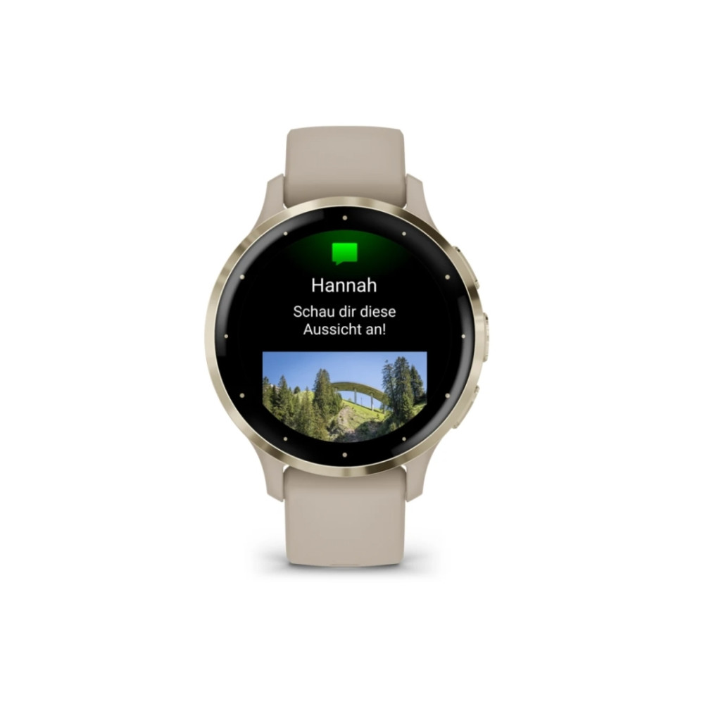 Produktbild för Garmin Venu 3S - french gray - smart klocka med band - 8 GB