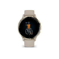 Produktbild för Garmin Venu 3S - french gray - smart klocka med band - 8 GB