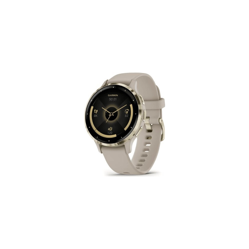Produktbild för Garmin Venu 3S - french gray - smart klocka med band - 8 GB
