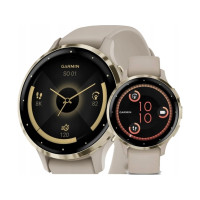 Produktbild för Garmin Venu 3S - french gray - smart klocka med band - 8 GB