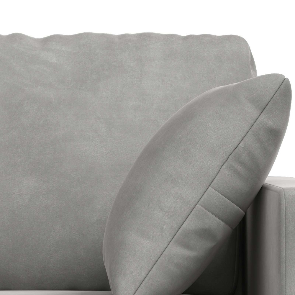 Produktbild för Soffset 2 pcs Ljusgrå 138 x 78 x 80 cm Sammet