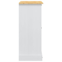 Produktbild för Förvaringskistor Corona Vit 92 x 48 x 114 cm Massiv furu
