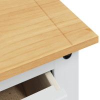Produktbild för Förvaringskistor Corona Vit 92 x 48 x 114 cm Massiv furu