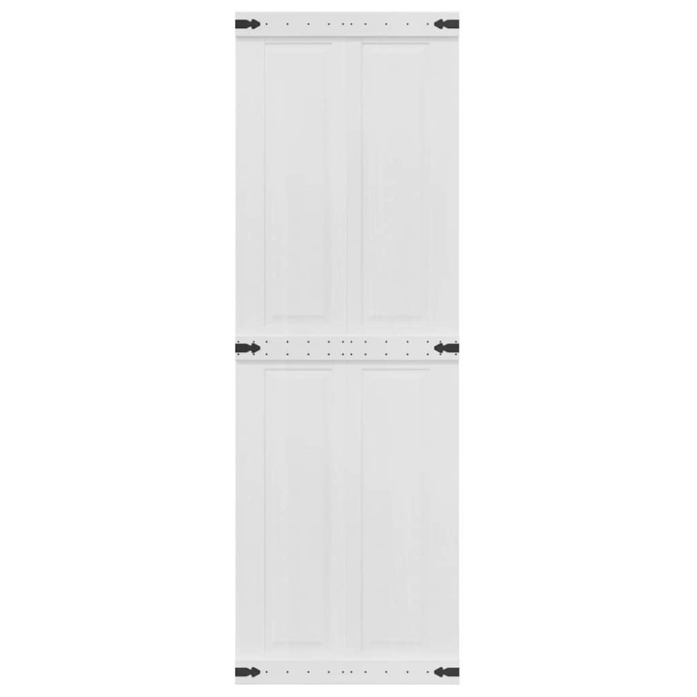 Produktbild för Ladugårdsdörr Corona Vit 70 x 210 cm Massiv furu