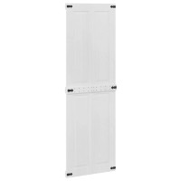 Produktbild för Ladugårdsdörr Corona Vit 70 x 210 cm Massiv furu
